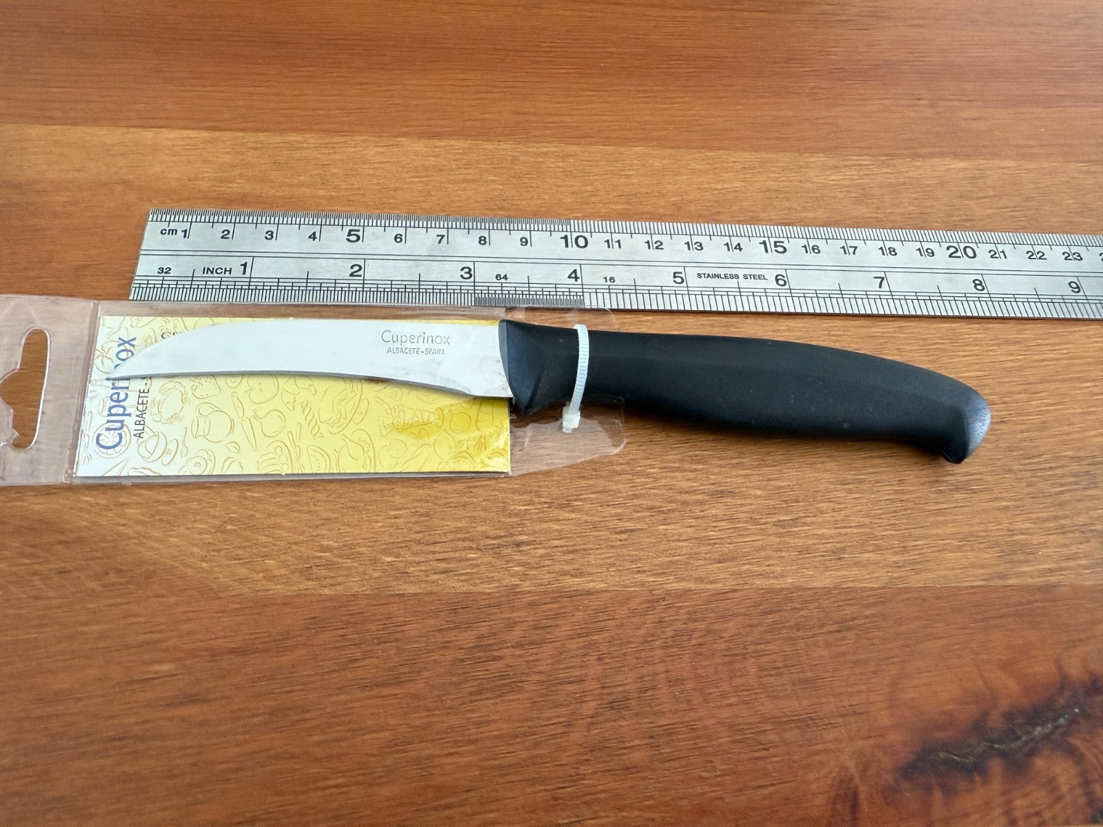 Cuperinox Potato Knife with 3.3 in Curved Blade Stainless Steel – Made in Spain