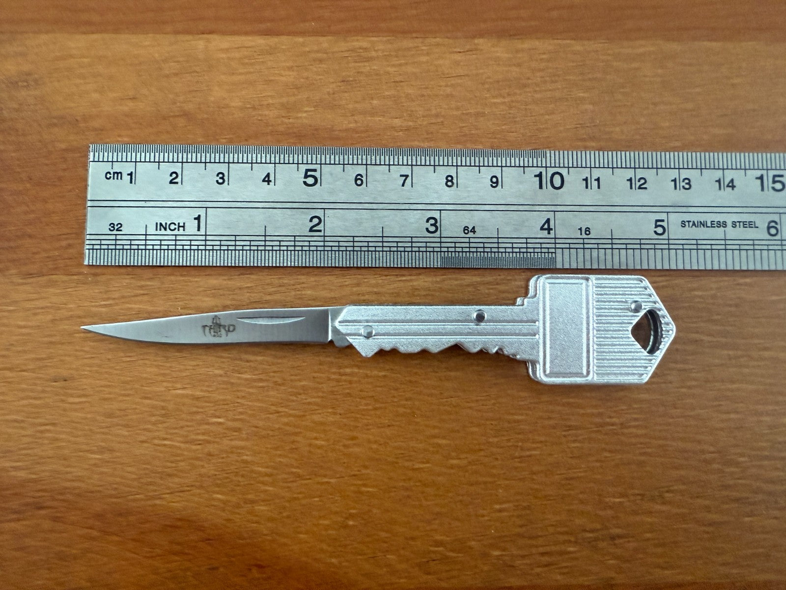 Keychain Compact Mini Folding Knife Stainless Blade Aluminum Handle From Spain
