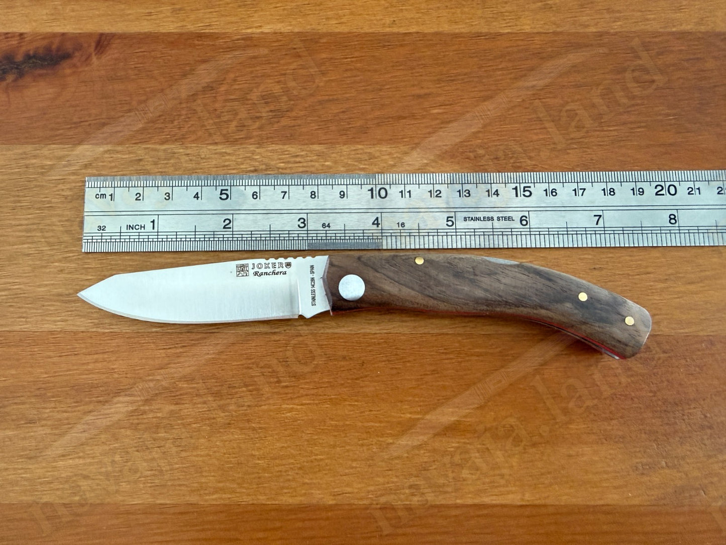 3.15” Joker Ranchera Lockback Folding Knife (Walnut Wood Handle) Handmade Spain
