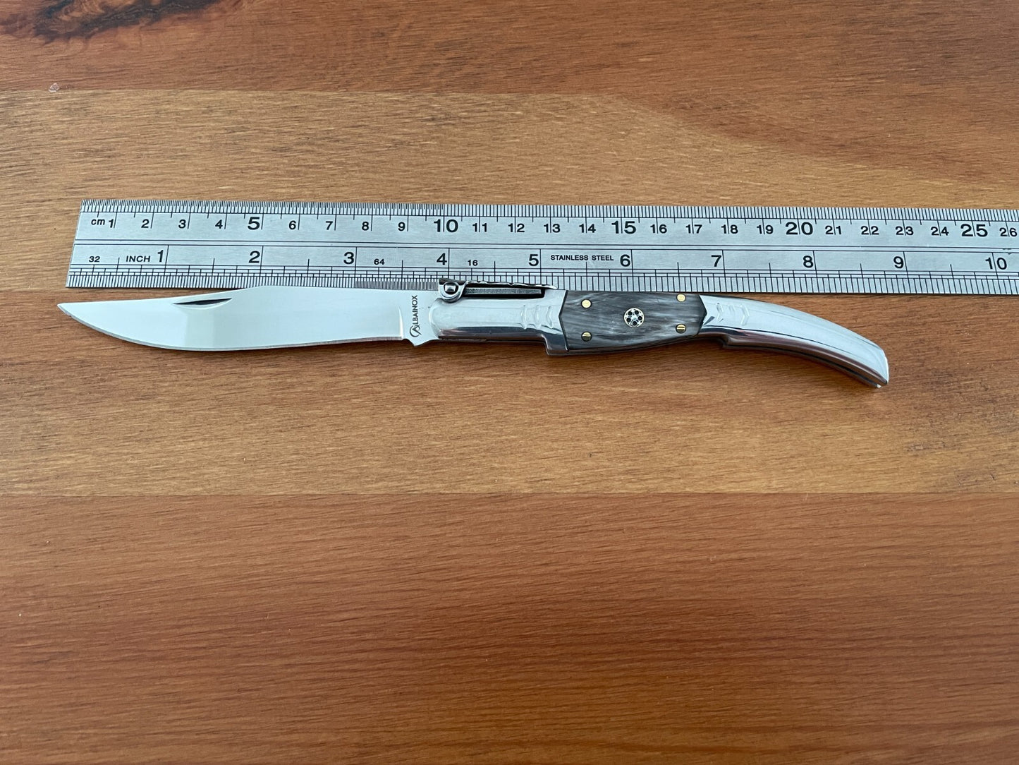 3.8” Arabian Folding Pocket Knife Bull Horn Scales from Spain - US Seller