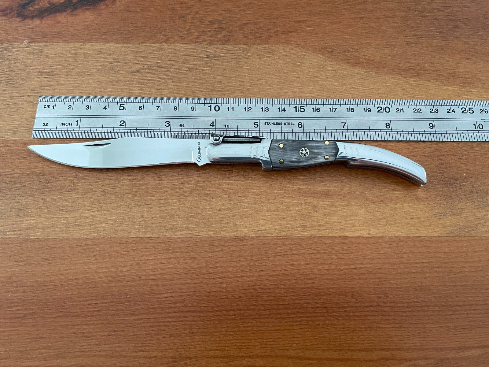 3.8” Arabian Folding Pocket Knife Bull Horn Scales from Spain - US Seller