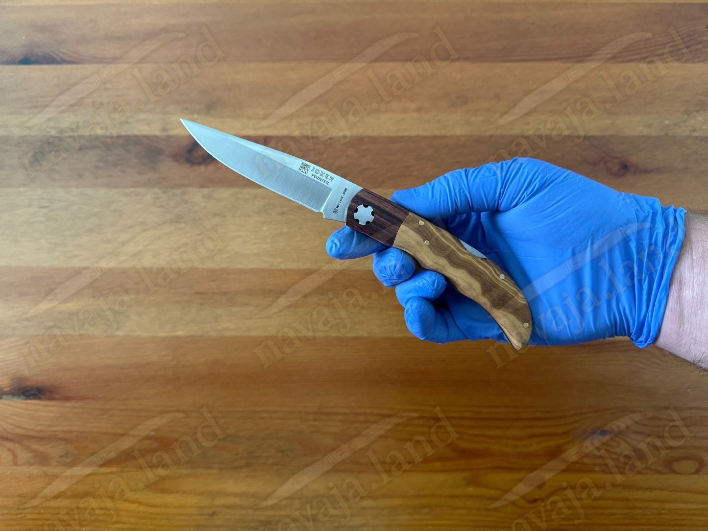 3.54” Joker Pointer Camping Folding Knife (Olive Wood & Rosewood) From Spain