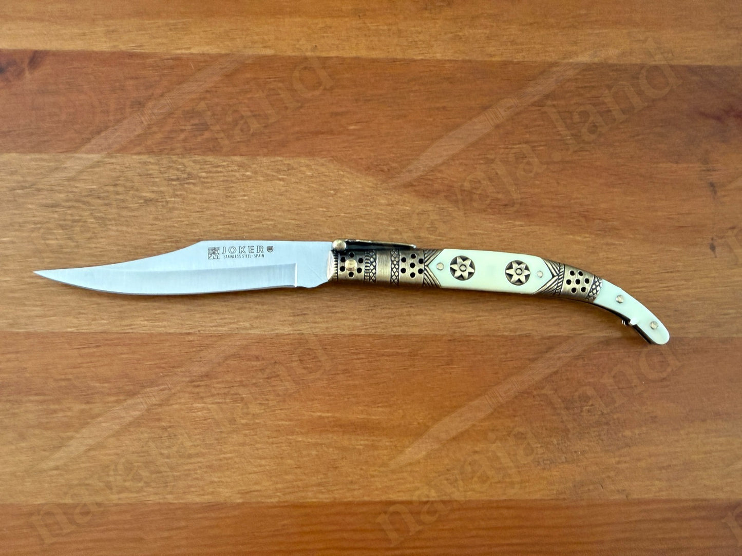 Spanish Navaja Joker Arabian Style 3.9" 420 Steel Zamak Handle Handmade in Spain