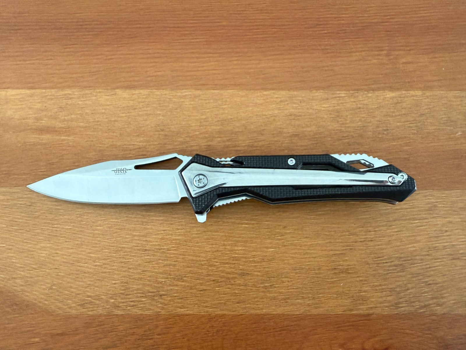 3.3" Stainless Steel Blade Sporting Folding Pocket Knife Aluminum/Steel Handle