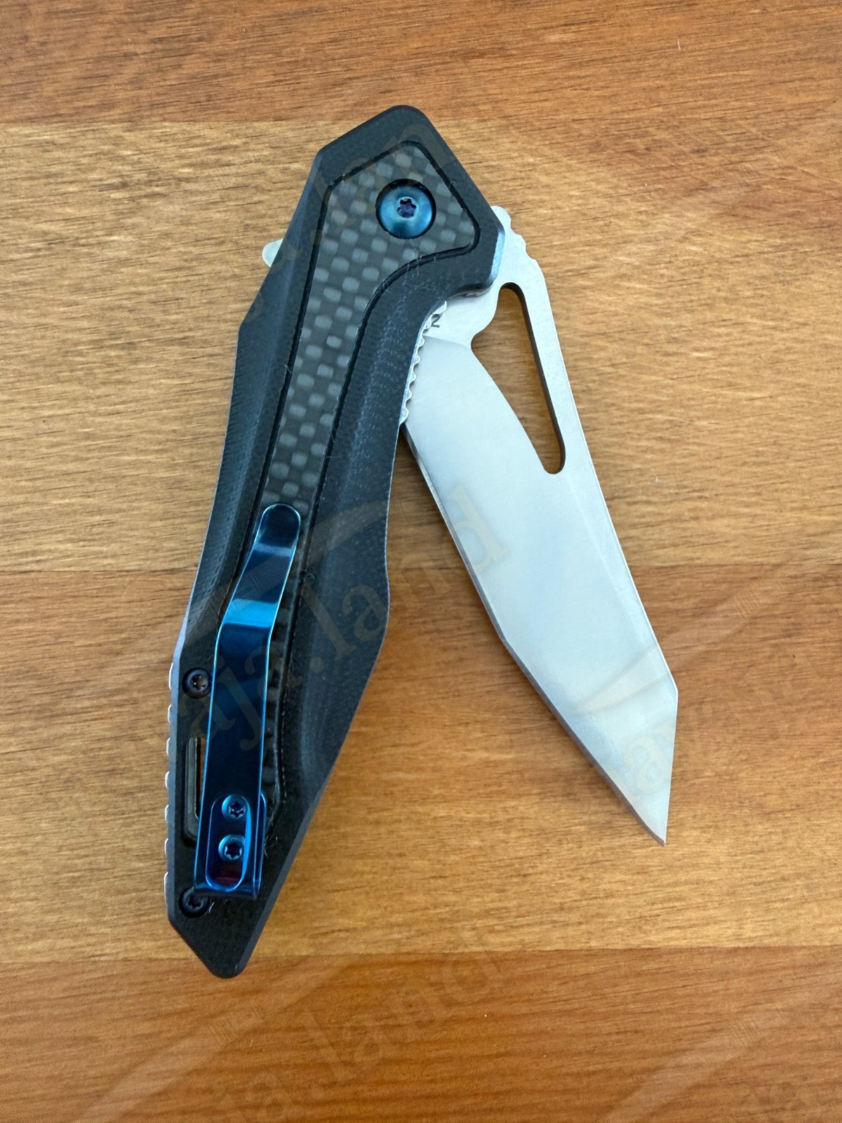Folding Knife Carbon Fiber & G10 Handle - D2 Steel - 3.1" Blade Presentation Box