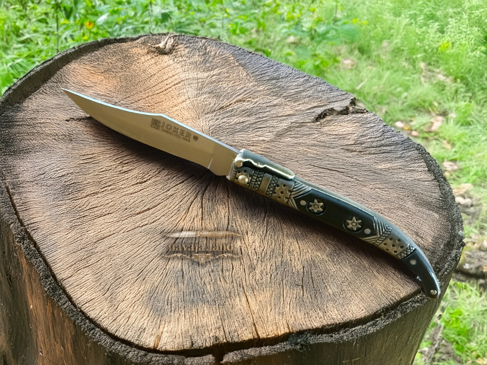 3.5” Albacete Navaja Joker Arabian Knife Zamak Handle Handmade Slipjoint Spain