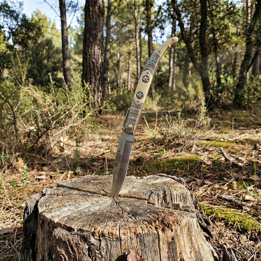 3.5” Albacete Navaja Joker Arabian Knife Zamak Handle Handmade Slipjoint Spain