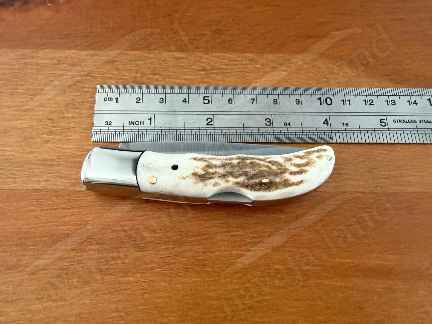 3” Joker Pointer Camping Folding Knife (Deer Antler Handle) Handmade in Spain