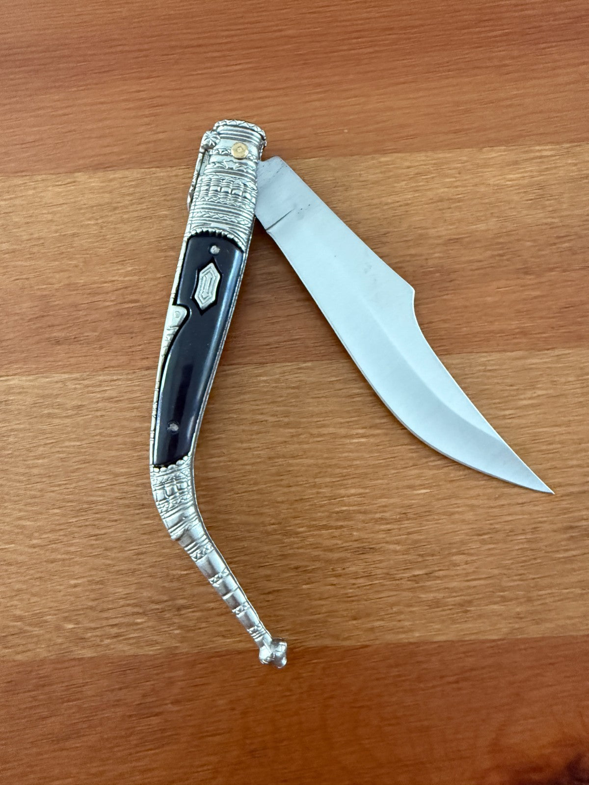 3.9” Albacete Navaja Joker Sevillana Knife Zamak Handle Handmade Slipjoint Spain