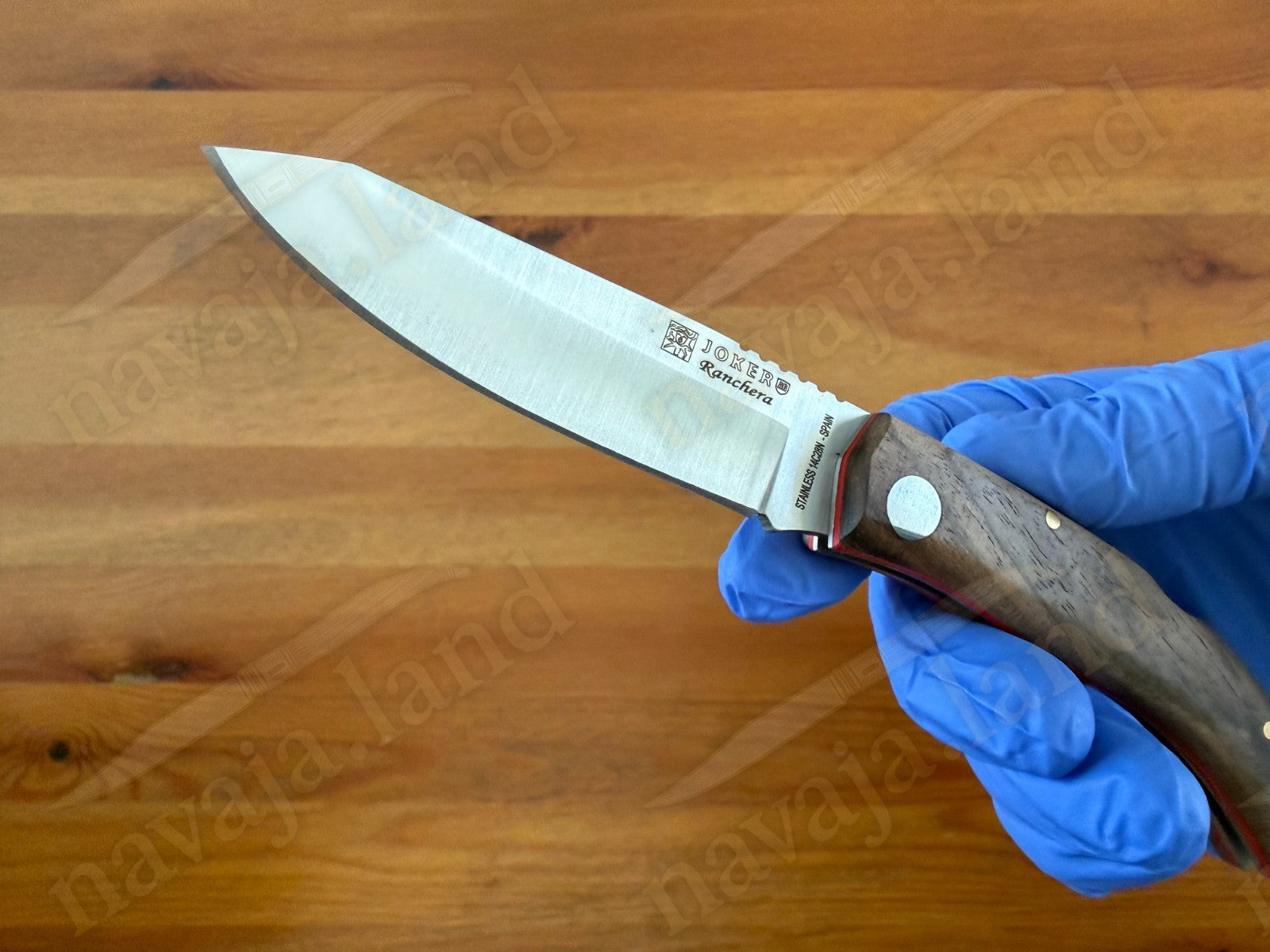 3.15” Joker Ranchera Lockback Folding Knife (Walnut Wood Handle) Handmade Spain