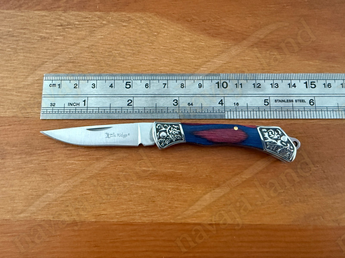 Elk Ridge Folding Knife 2.25" 3Cr13 Steel Blade Pakkawood Handle Slipjoint Lock
