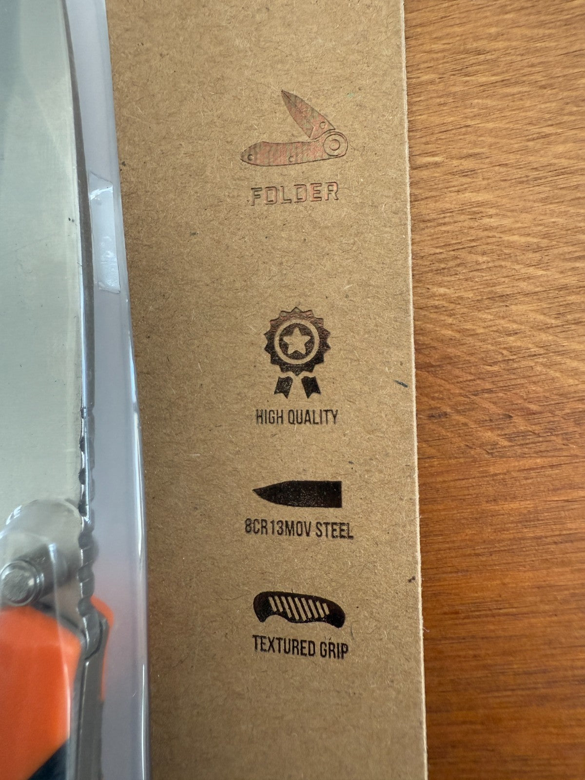 Elk Ridge Folding Knife 3.5" Steel Blade Textured Grip Handle Lockback