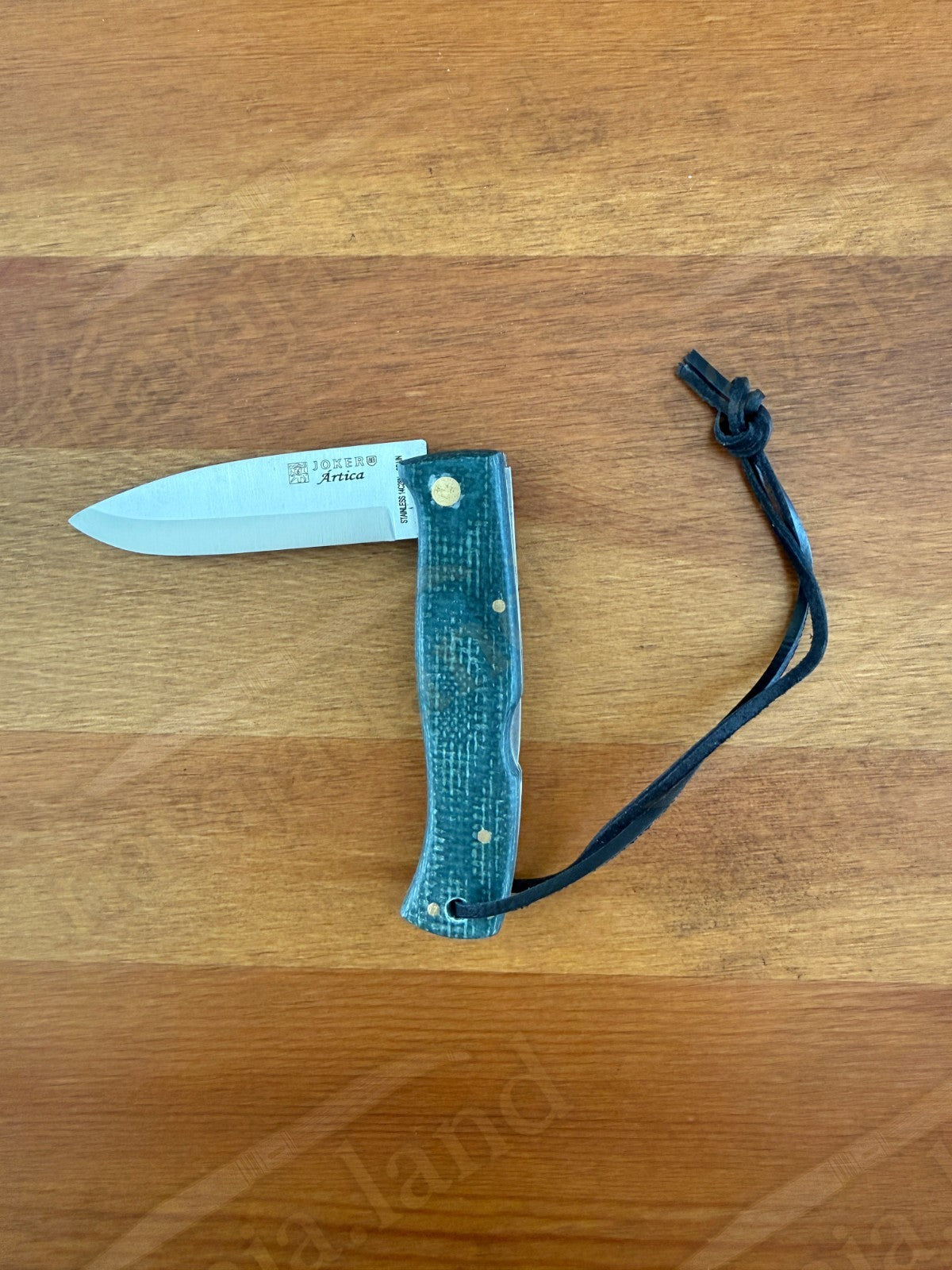 3.2” Joker Artica Bushcraft Folding Knife (Green Jute Micarta Handle) From Spain