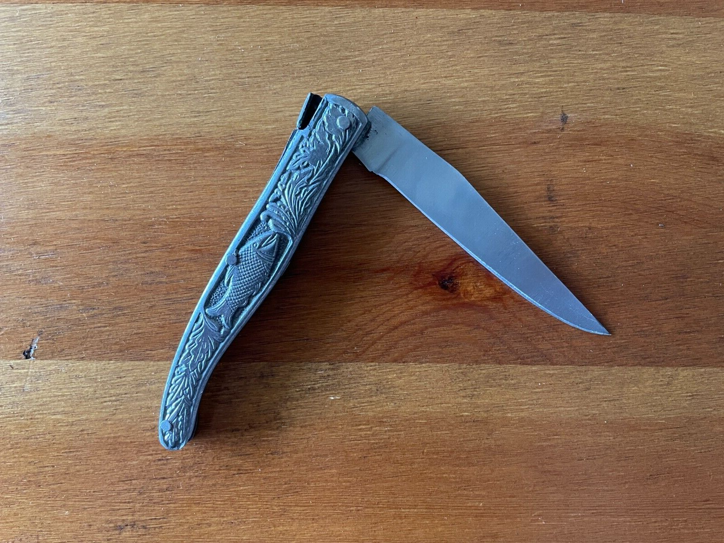 3.8" Spanish Navaja Pocket Knife Decorated Handle From Spain - USA Seller