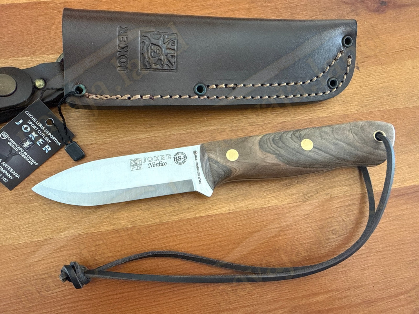 Joker Nordico Bushcraft Fixed Knife 3.9" Böhler K720 Carbon Steel Walnut Handle