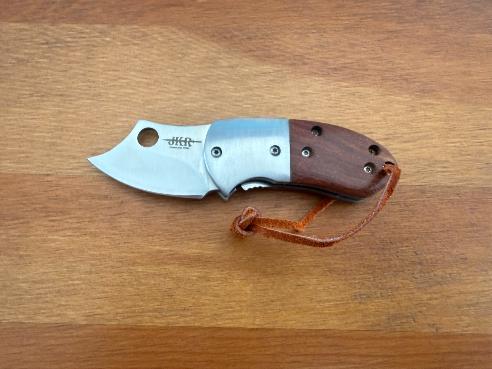 1.8" Blade Navaja Small Pocket Knife Stainless Wood Scales Liner Lock - Spain