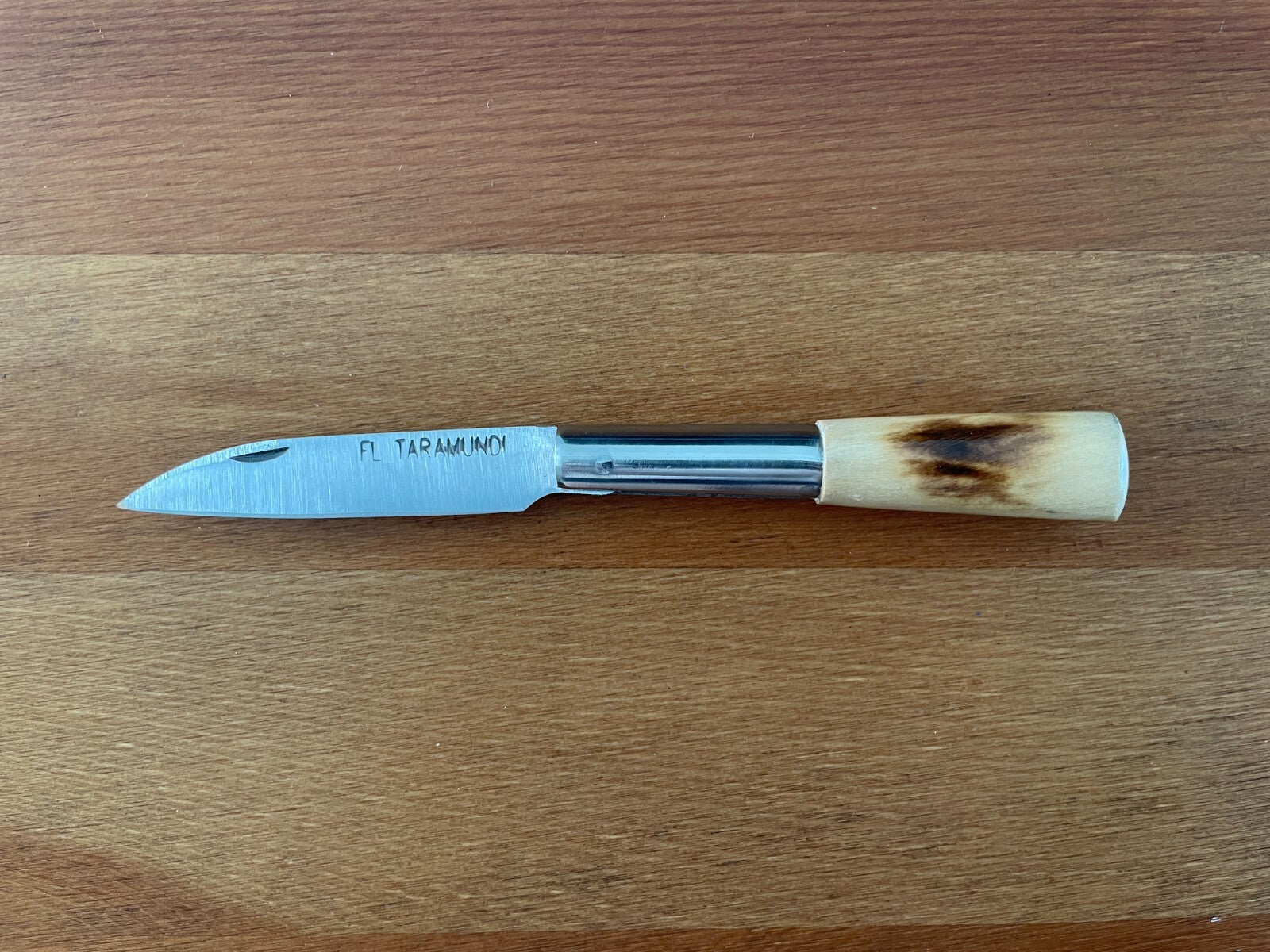 3.14" FL Taramundi Artisan Pocket Knife Navaja Boxwood Handle - From Spain