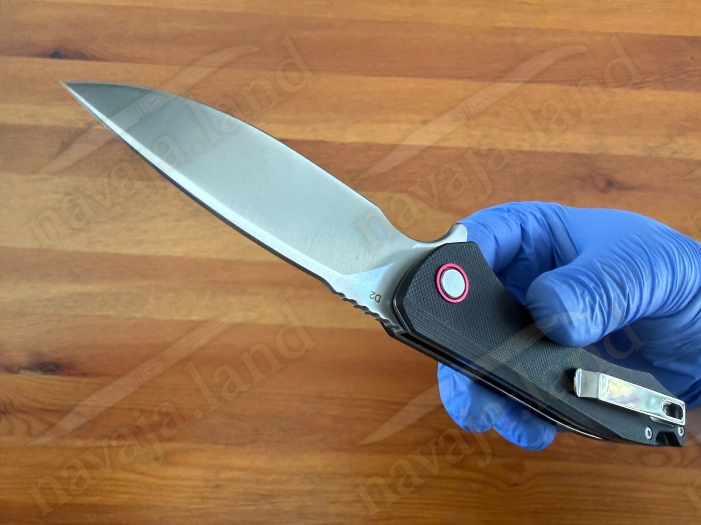 Folding Knife Carbon Fiber & G10 Handle - D2 Steel - 3.2" Blade Presentation Box
