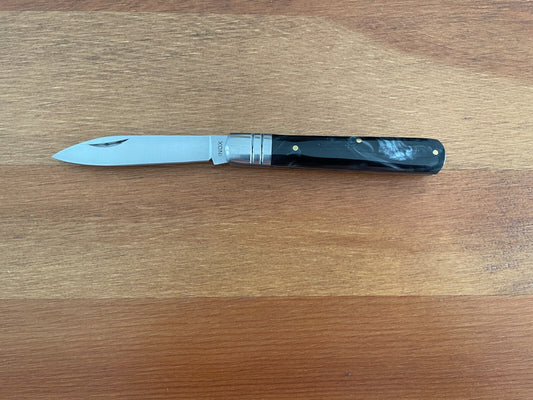 2.8" Made in Spain Navaja Albacete Classic Pocket Knife Black Celluloid Handle