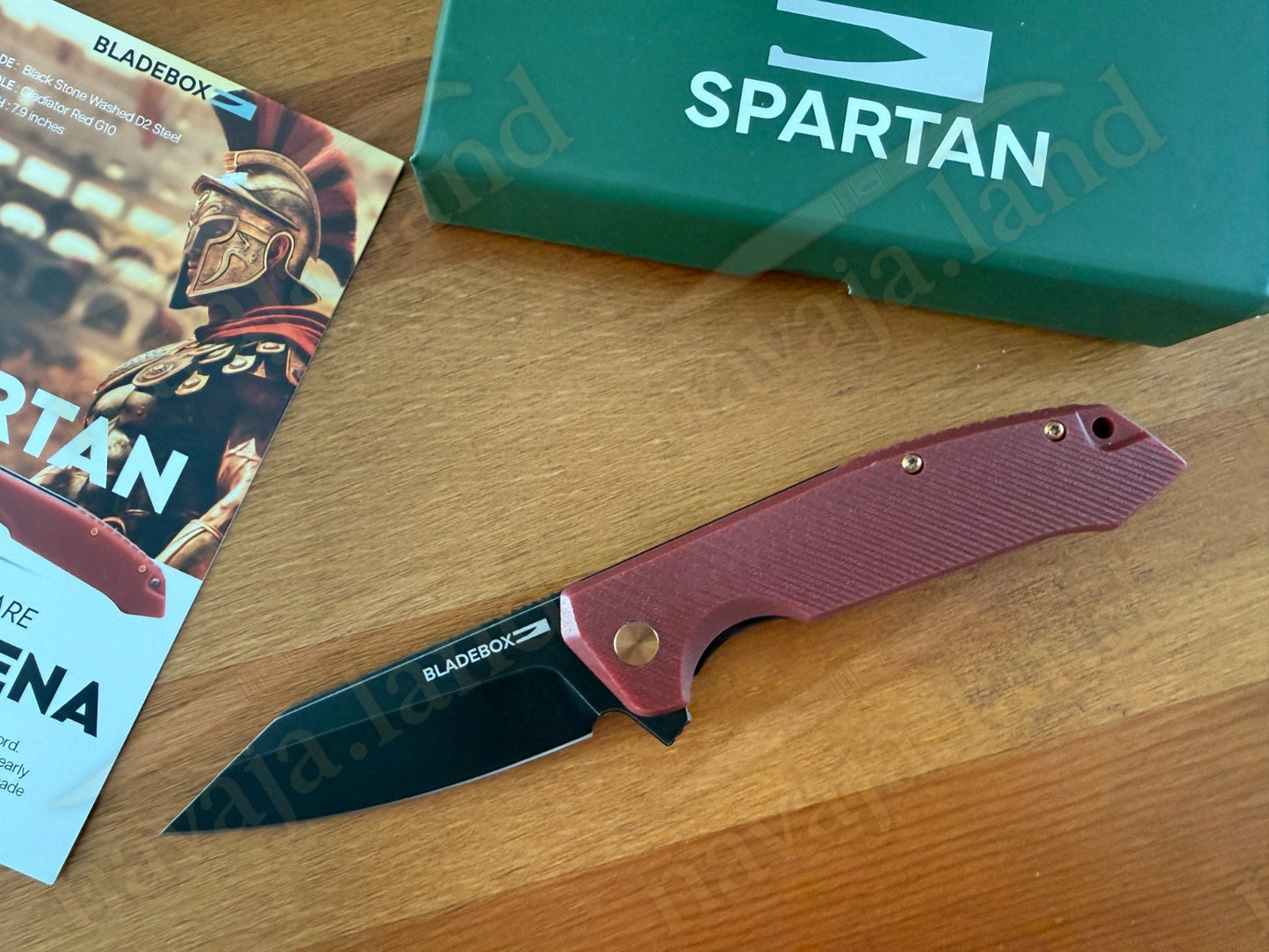 The SPARTAN Folding Pocket Knife 3.2” Stone Washed D2 Steel Blade G10 Handle