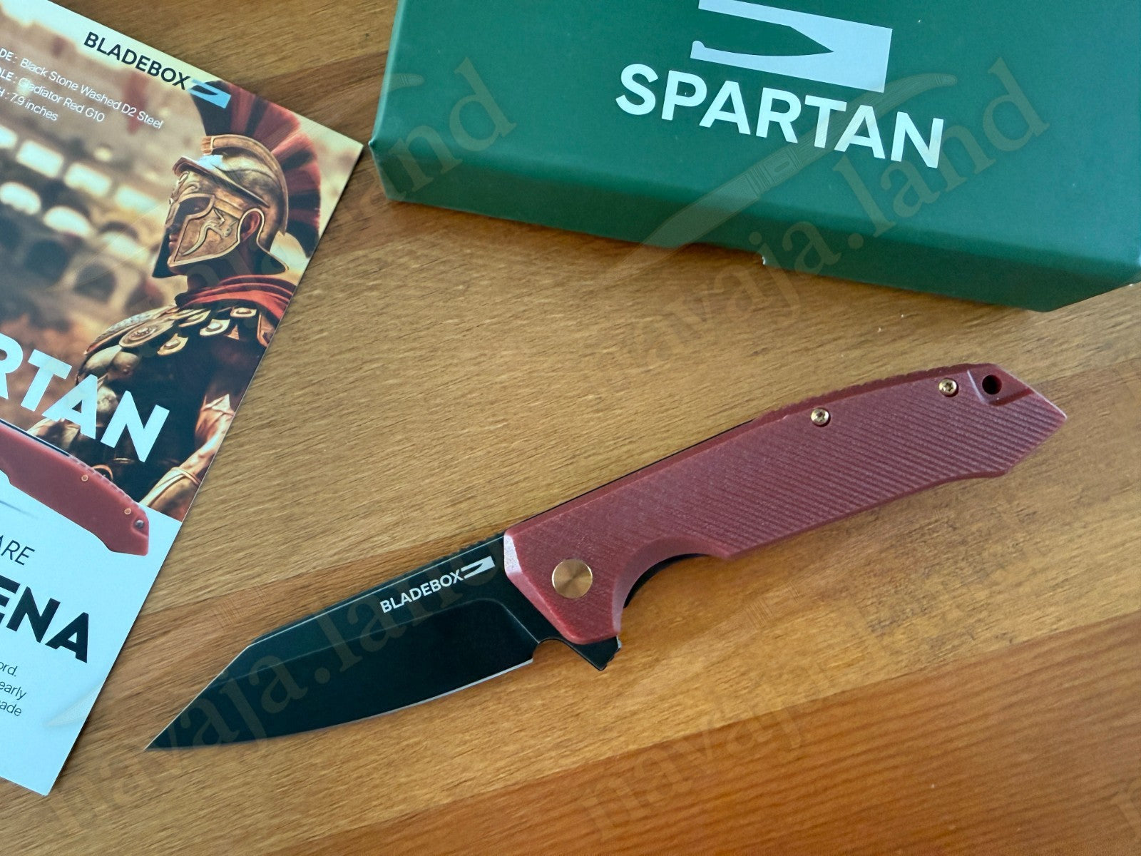 The SPARTAN Folding Pocket Knife 3.2” Stone Washed D2 Steel Blade G10 Handle