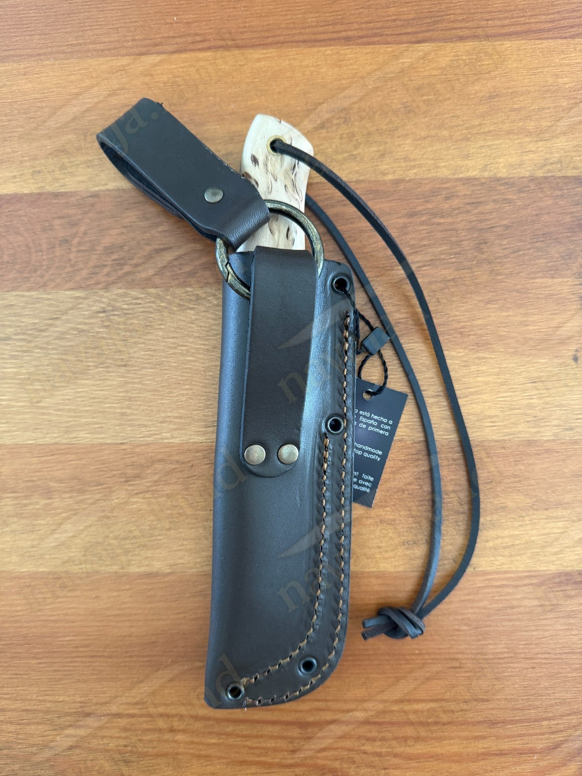 Joker Nordico Survival Fixed Knife 3.9" Böhler K720 Carbon Steel and Curly Birch