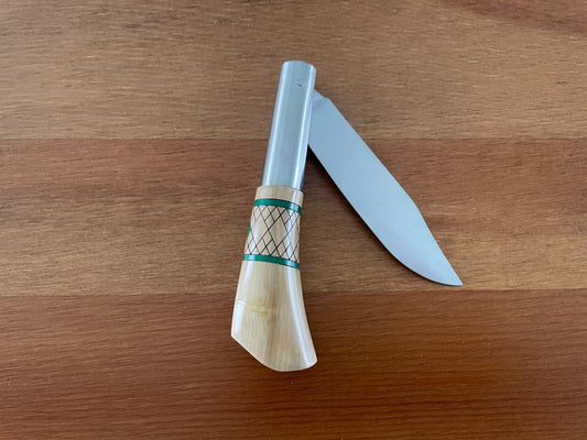 3.14” FV Taramundi Navaja Pocket Knife Made in Asturias Decorated Wood Handle