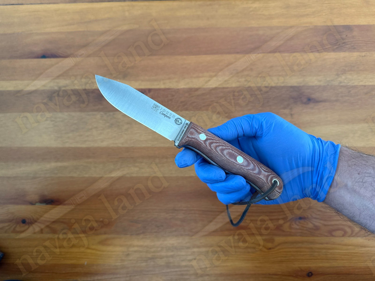 Joker Campero Fixed Knife 4.13" Full Tang K720 Carbon Steel Blade Micarta Handle