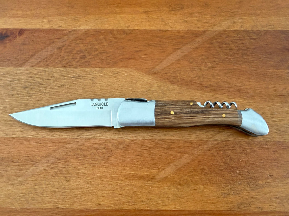 3.54” Blade Navaja Laguiole Inox Folding Pocket Knife w/ Corkscrew from Spain