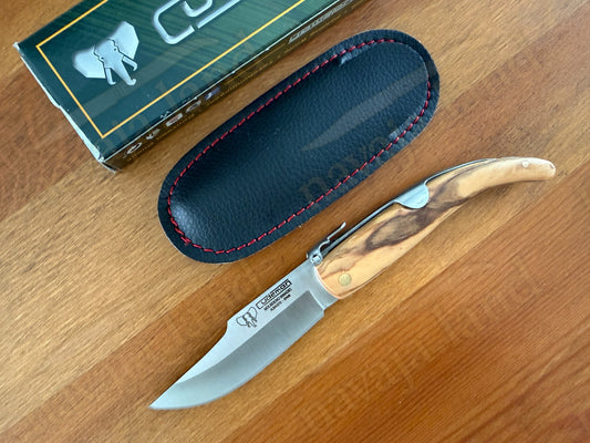 Cudeman Albaceteña 380-L Folding Knife – Olive Wood Handle | Molybdenum Vanadium