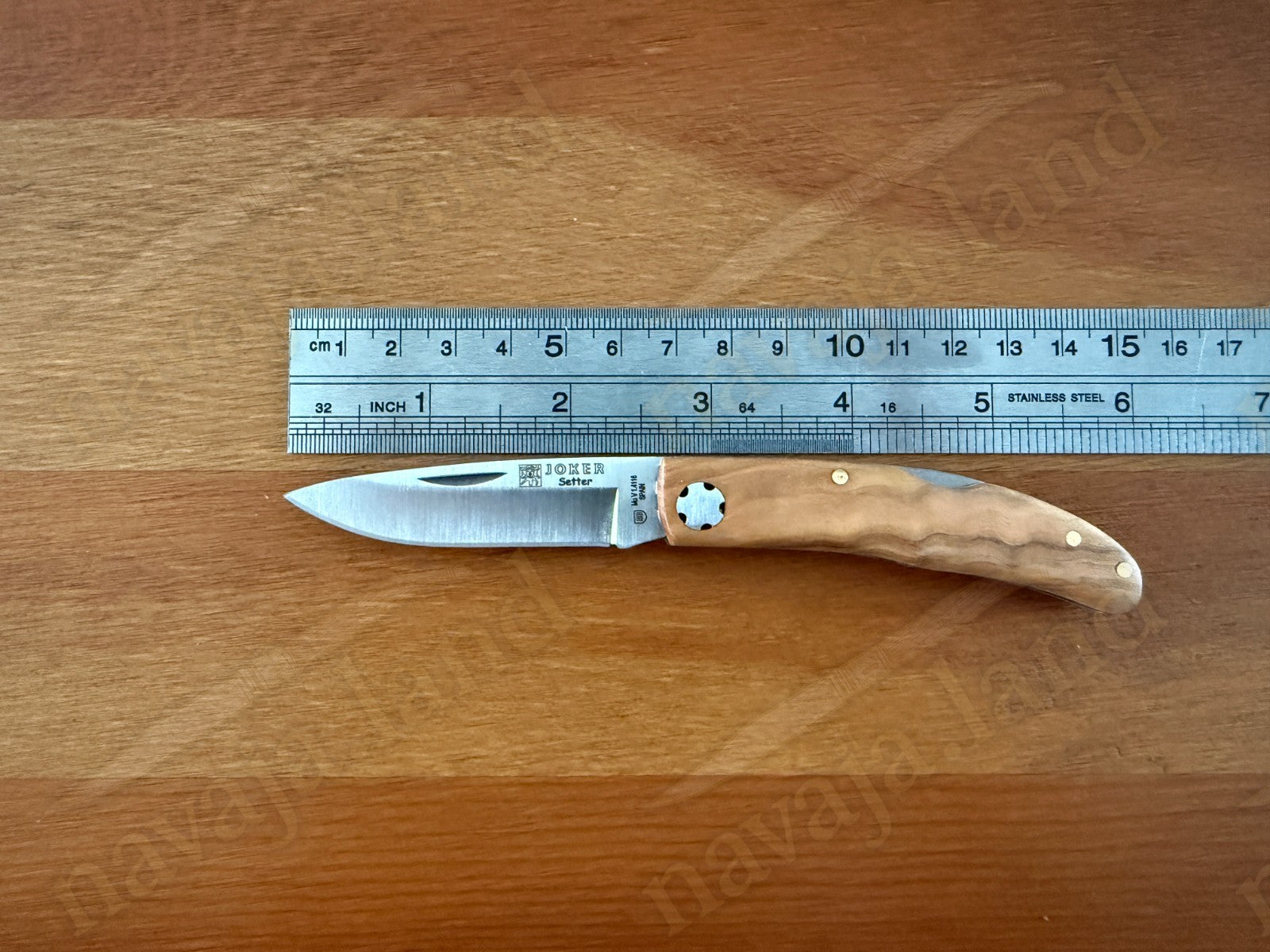 2.5” Joker Setter Hunting Folding Knife (Olive Wood Handle) Handmade Spain