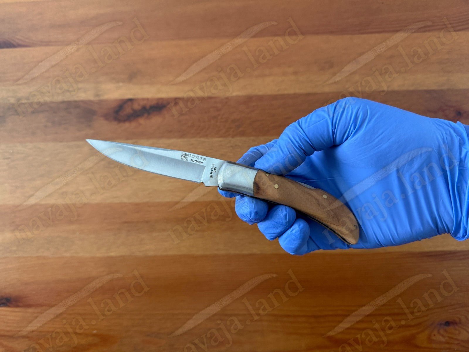 2.9” Joker Pointer Camping Folding Knife (Olive Wood Handle) Handmade in Spain