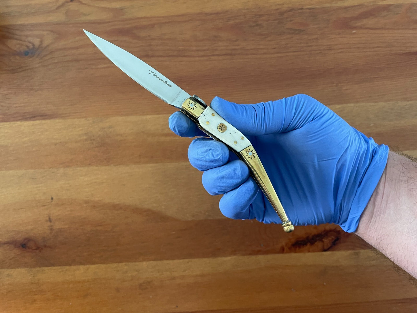 3.2" 420 Steel Navaja Tramuntana Empordanesa Brass Ferrules & Polished Bone