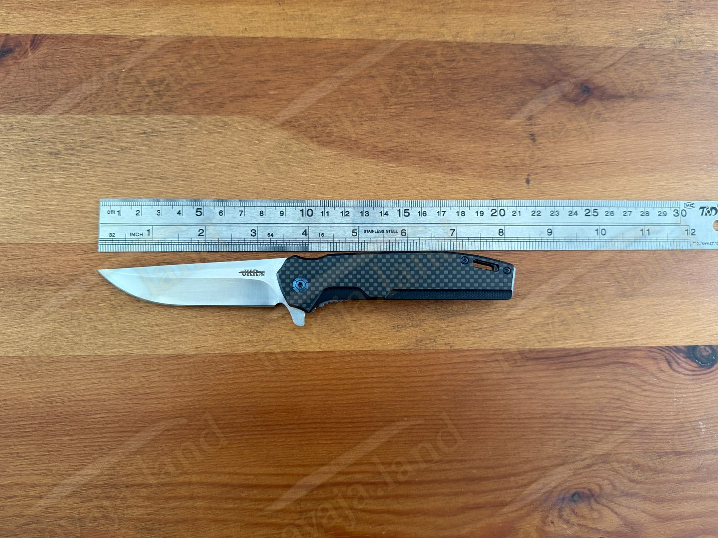 Folding Knife Carbon Fiber & G10 Handle - D2 Steel - 3.3" Blade Presentation Box