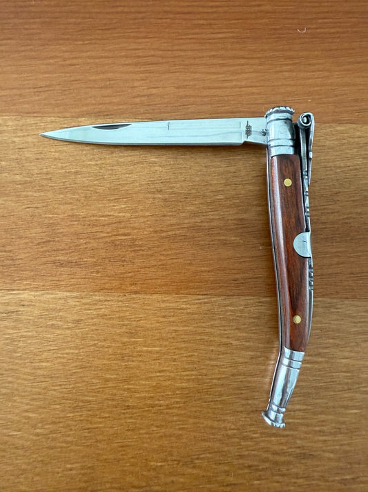 2.7 in. Estilete Spanish Navaja Pocket Knife Pakkawood Handle Billet Lock Spain