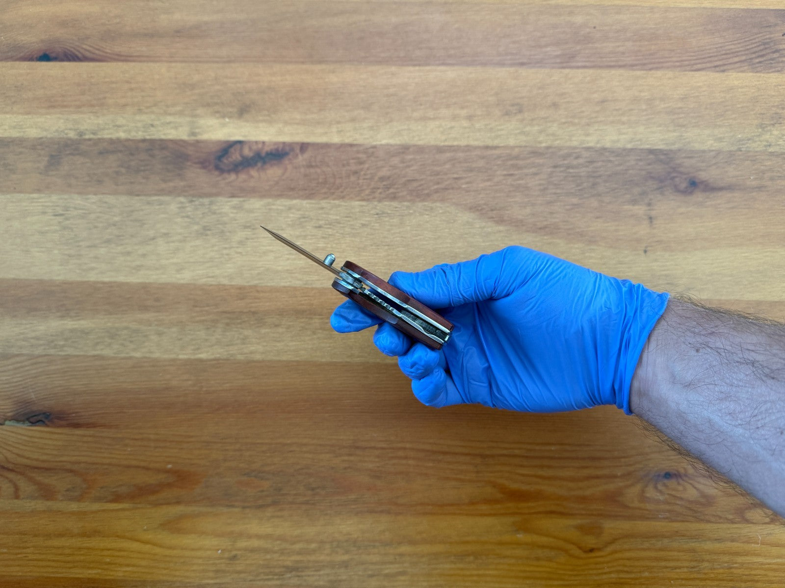 1.8" Blade Navaja Small Pocket Knife Stainless Wood Scales Liner Lock Keychain