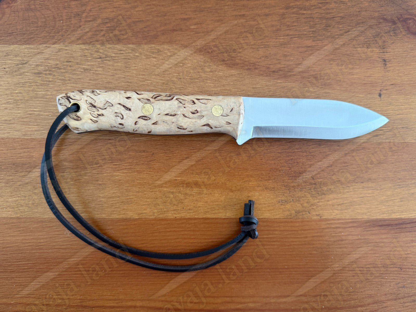 Joker Nordico Survival Fixed Knife 3.9" Böhler K720 Carbon Steel and Curly Birch