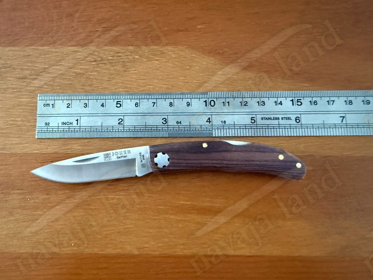 2.5” Joker Setter Hunting Folding Knife (Rosewood Handle) Lockback From Spain