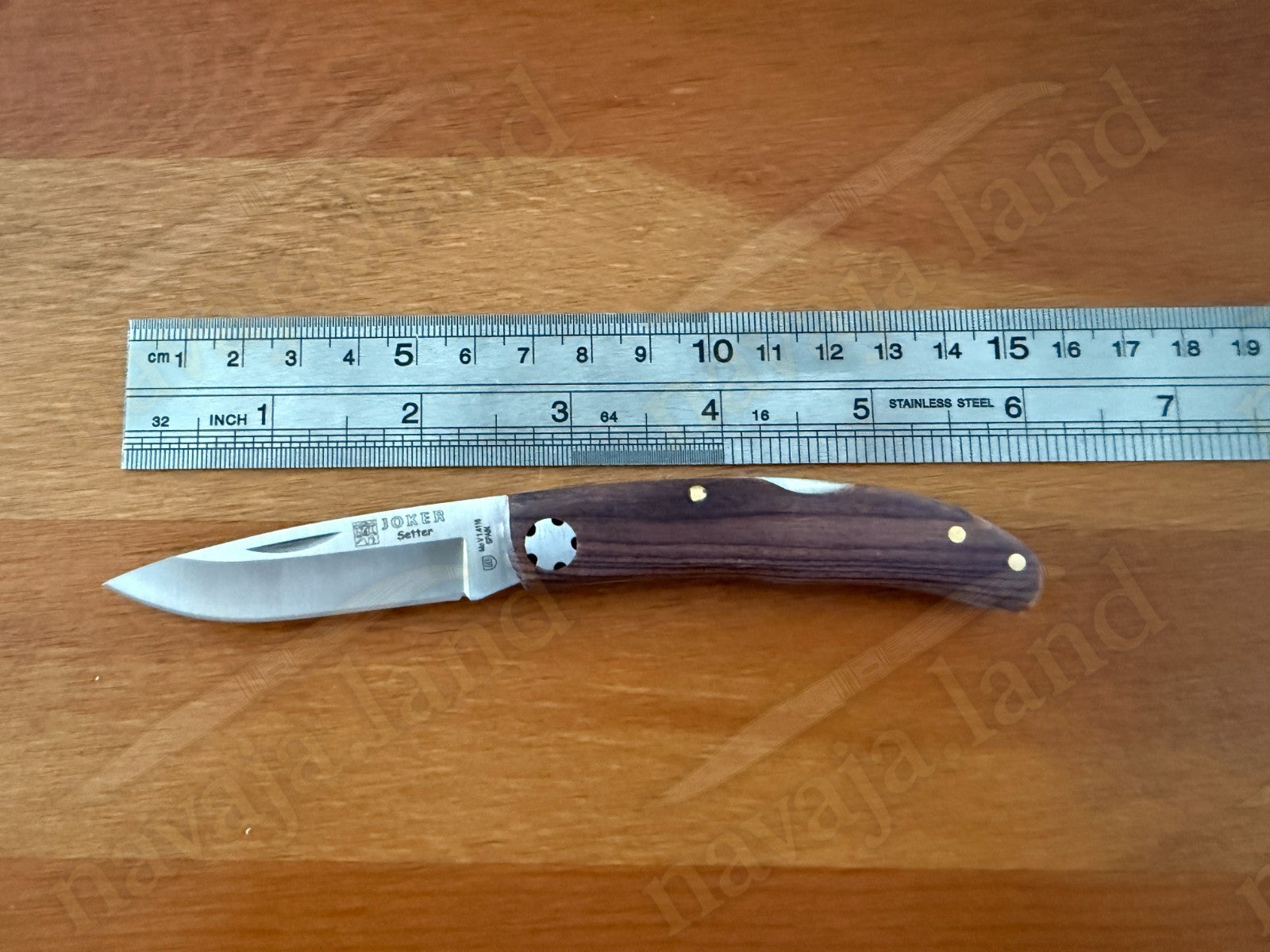 2.5” Joker Setter Hunting Folding Knife (Rosewood Handle) Lockback From Spain