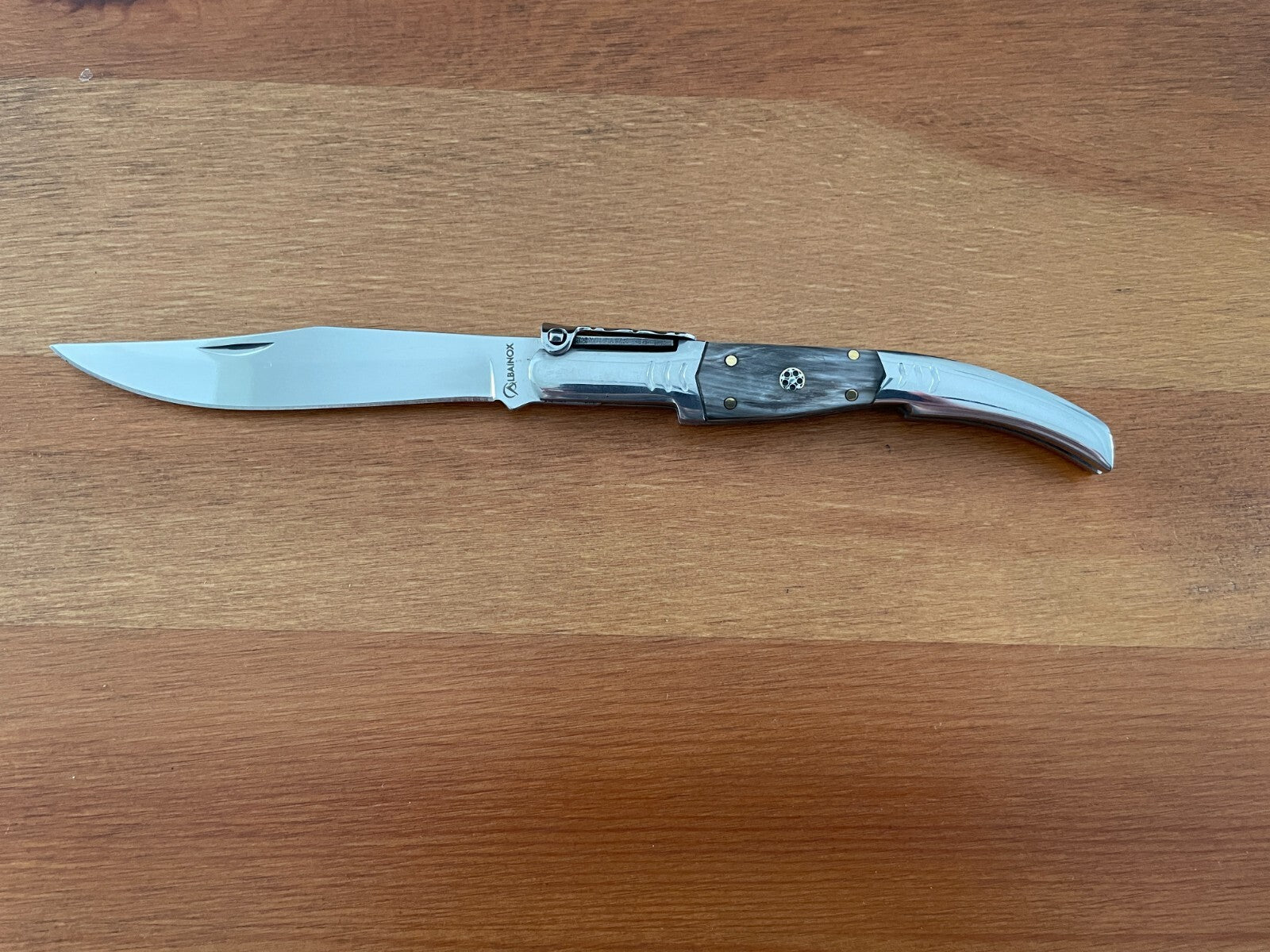 3.8” Arabian Folding Pocket Knife Bull Horn Scales from Spain - US Seller