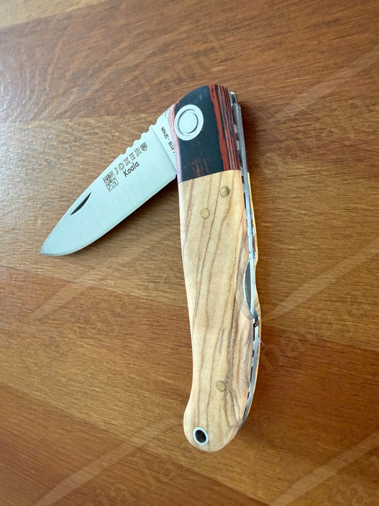Joker Koala Pocket Knife 3.14” MOVA Blade Olive Wood & Rosewood Handle