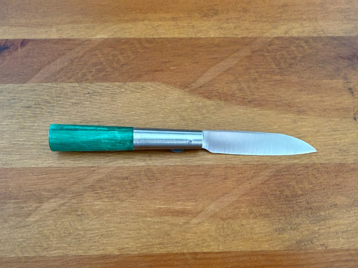 2.75" CQ Taramundi Pocket Knife Green Ash Wood Handle Liner Lock Made in Spain