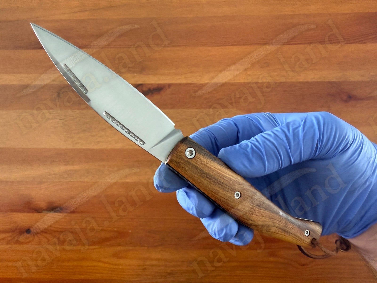 Miguel Nieto🍀LUCK Spanish Folding Knife Böhler N690Co Steel Pistachio Wood