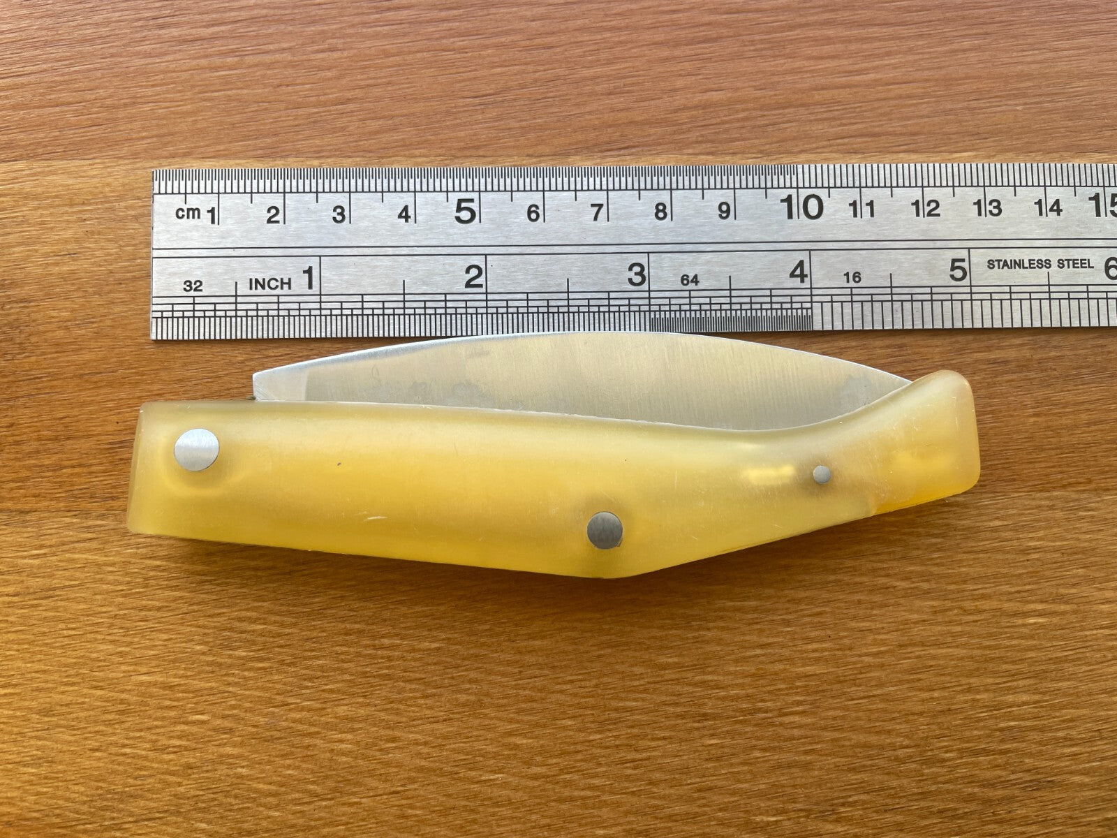 3.93" Pallés Inox Navaja Pocket Knife Stainless Steel Blade ABS Handle Slipjoint