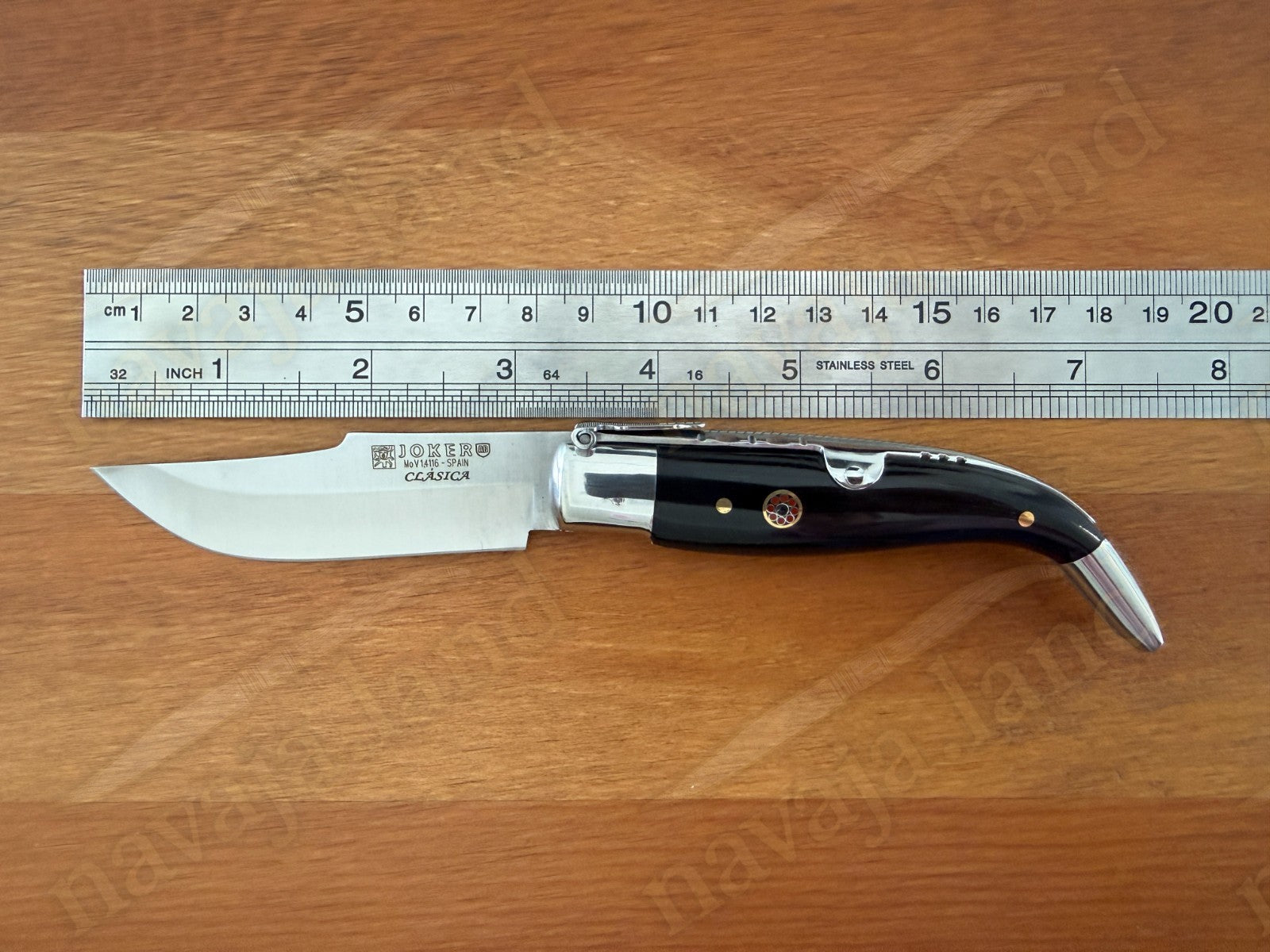 3.2” Joker Clásica Folding Knife Buffalo Horn Handle MOVA 1.4116 Stainless Steel