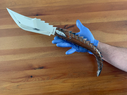 8.5" Giant Navaja Espino with Ratchet Imported from Spain - USA Seller
