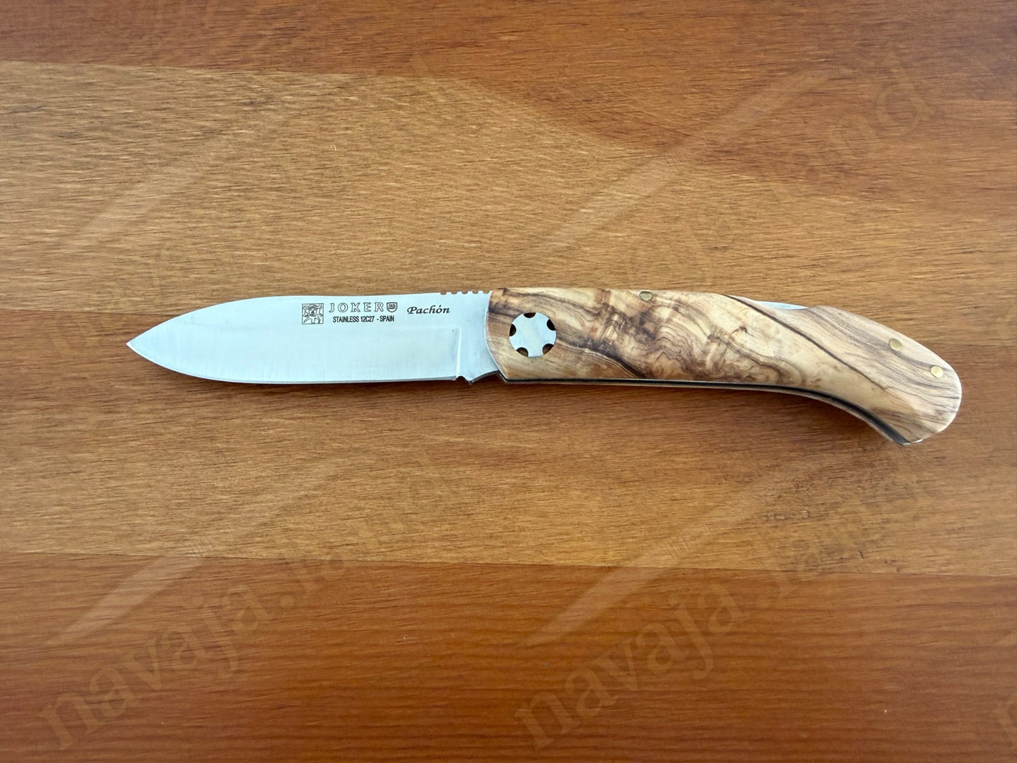 Joker Pachón Sports Pocket Folding Knife Olive Wood Sandvik 12C27 3.14” Blade