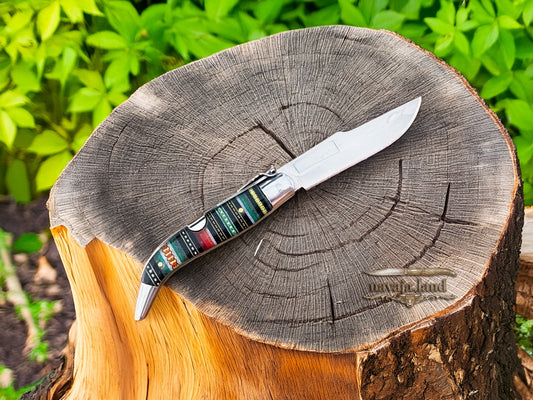 3.2” Spanish Classic Navaja Teja Albacete Style Pocket Knife Plastic Scales