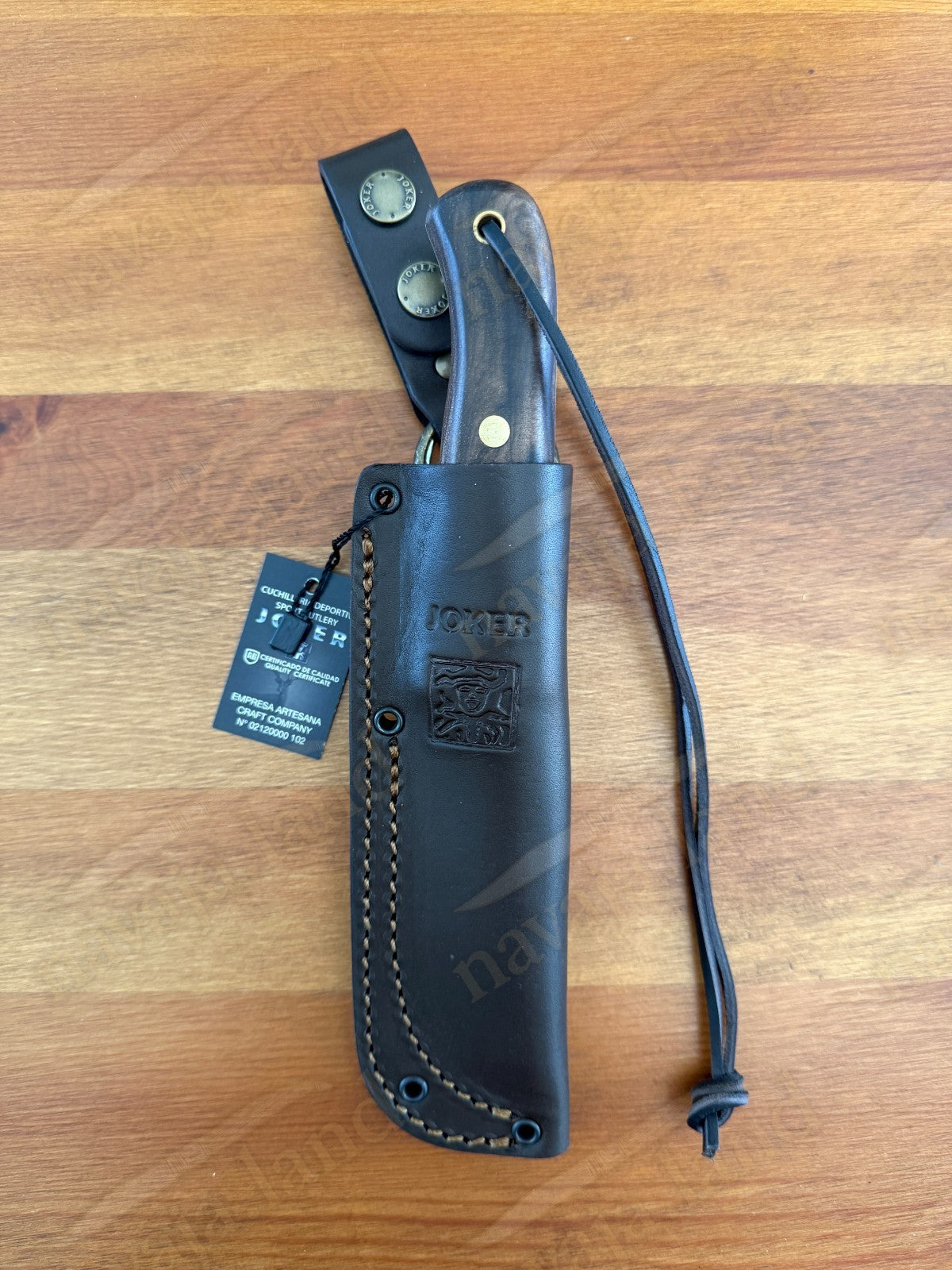 Joker Campero Bushcraft Fixed Knife 4.13" Böhler K720 Carbon Steel Walnut Handle