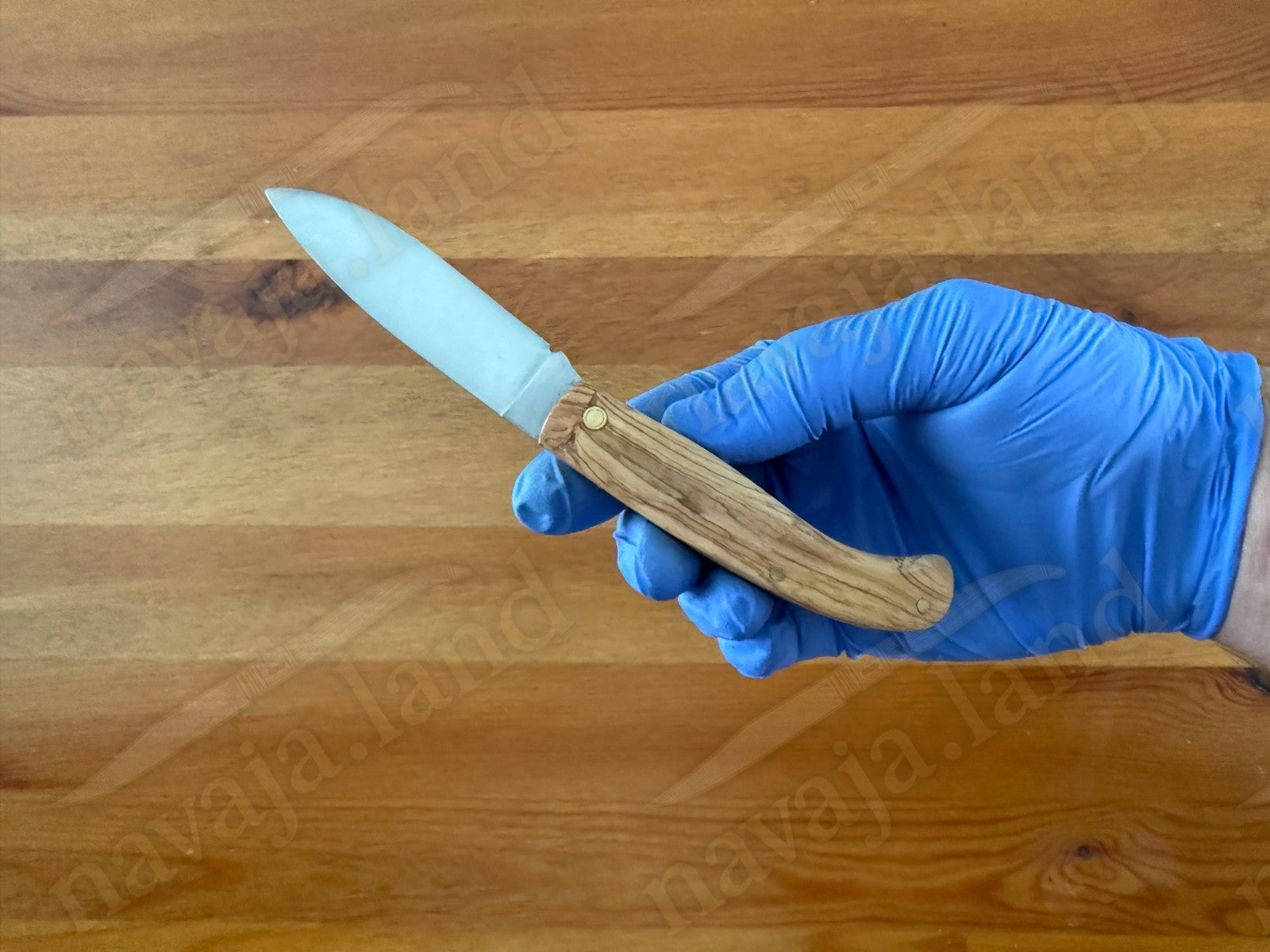 2.75” Joker Antaño Camping Folding Knife (Olive Wood Handle - Spanish Flag)